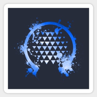 Spaceship Earth Abstract Sticker